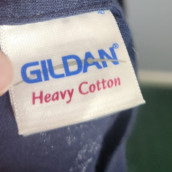 Oshie 74 St.Louis Blues T-Shirt Size Large Navy Blue Gildan Heavy Cotton - Picture 4 of 5